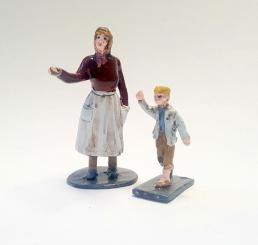 Marktfrau u. Junge, Tonreifen 
