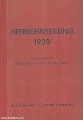 Stahl, Friedrich (Hrsg.): Heereseinteilung 1939 