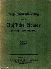 Kurze Zusammenstellung über die Russische Armee in Europa (ohne Kaukasus) 