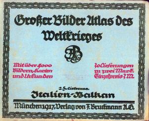 Großer Bilder-Atlas des Weltkrieges 25. Lieferung: Italien, Balkan 