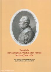 Hoffmann, Curt (Hrsg.): Rangliste der Königlich Preußischen Armee für das Jahr 1804 