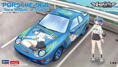 Porsche 968 "Mayuki Sara" mit Resinfigur 