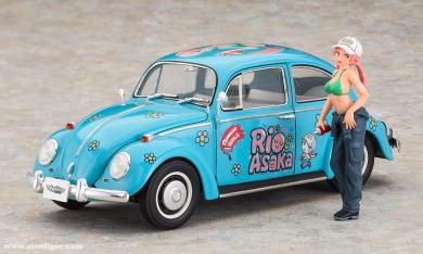 Volkswagen Beetle 1966 "Rio Asaka" with figure 