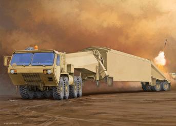 M983 Tractor mit AN/TPY-2 X Band Radar 