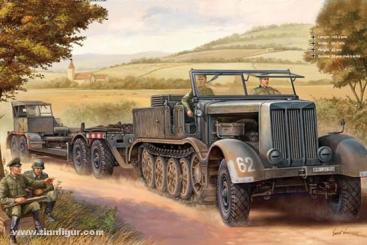 Sd.Kfz.9 (18t) Half Track with Sd.Ah. 116 Trailer 