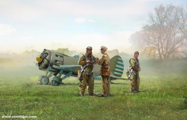 I-16 Type 10 with Chinese Pilots 