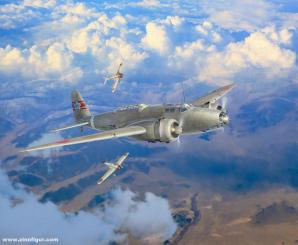 "Am Himmel Chinas" - Ki-21-Ia & 2x  Ki-27a 
