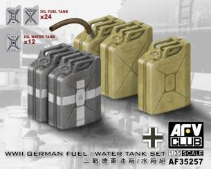 Bidons de carburant et d'eau allemands 