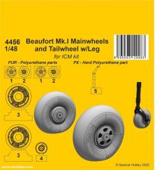 Beaufort Mk.I Räder Set 