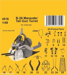 B-26 Marauder Hinterer MG-Turm (ICM) 