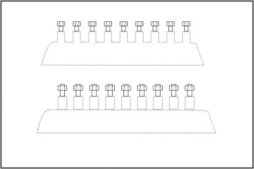 Hexagonal Bolt Heads 0,8 mm (44 pcs) 