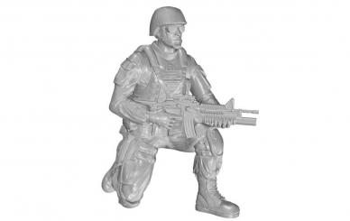 Kneeling Soldier for M1126 Stryker - US Army Infantry Squad 2nd Division 