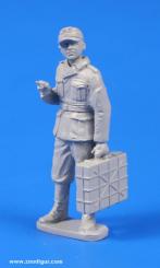 German WWII Soldier with Grenade Case 