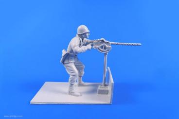 US Gunner with Browning M2 MG für M29 Weasel 