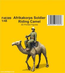 Afrika Korps Soldier Riding Camel 