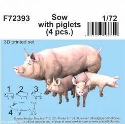 Sow with Piglets 