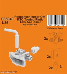 Raupenschlepper Ost RSO Towing Pintle (MiniArt) 