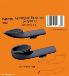 Lysander Auspuff (2 Typen) 