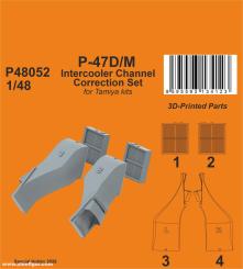 Kit de correction pour le refroidisseur d'air de suralimentation du P-47D (MiniArt) 
