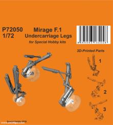 Jambes de train d'atterrissage du Mirage F.1 (Special Hobby) 
