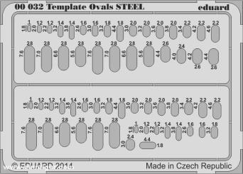Template ovals STEEL 