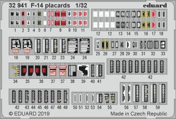 F-14 Placards 