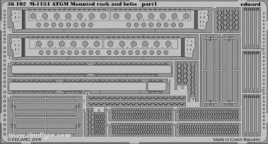 M1134 Mounted Rack and Belts 