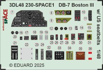 DB-7 Boston III US Seatbelts - SPACE 