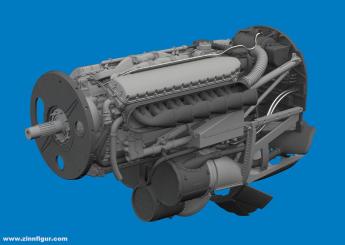 P-40E Engine - PRINT 