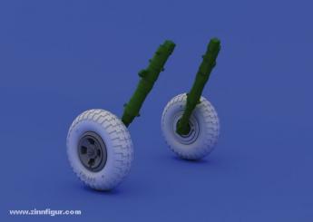 Spitfire Räder, 4 Speichen, mit Profil 