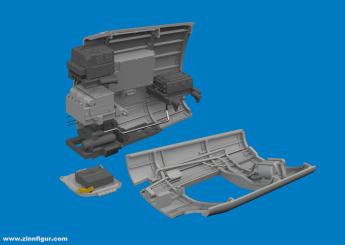 Equipement radio P-40K - Brassin PRINT (Eduard) 