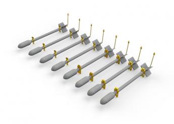 Britische RP-3 60lp SAP Raketen 