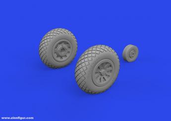 P-51D Wheels Block Tread 2 