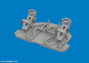 Me 262A Ruderpedale - PRINT (Arma Hobby) 