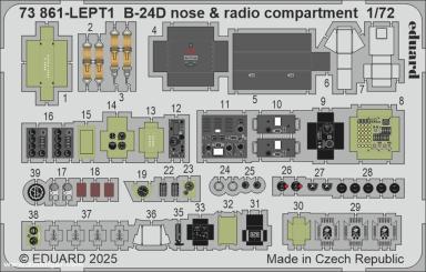 B-24D Détails de la proue et de la radio 