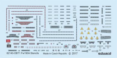 Fw 190A Stencils 