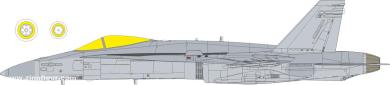 F/A-18C - TFace Express Mask (Eduard/Kinetic) 