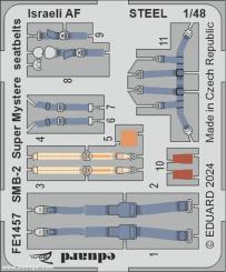 SMB-2 Super Mystère "IAF" Sangles (acier) 