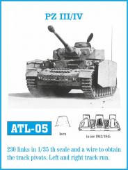 Pz.III Asuf.H-K/Pz.IV Ausf.F-J Track Links 