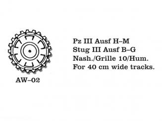 Pz.Kpfw.III Ausf H-M, StuG.III Ausf B-G, Nashorn/Grille 10/Hummel Wheel 
