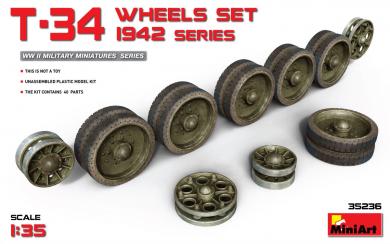 T-34 Wheels Set - 1942 Serie 