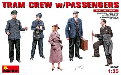 Passagers du tram et personnel 