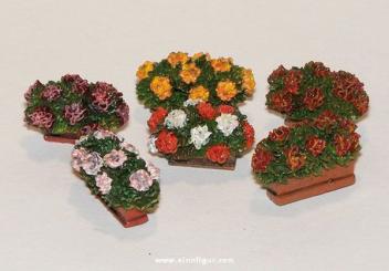 8 bacs à fleurs 