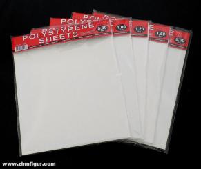 2 Polystyrene Sheets 0,2 mm 