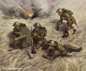 British Machine Gun with Crew 1939-42 - Wargame Add-On 
