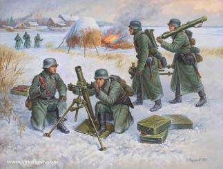 Deutscher 80 mm Mörser-Trupp (Winter) Wargame Add-On 