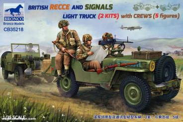 Britischer Recce & Signals Trucks mit Figuren 