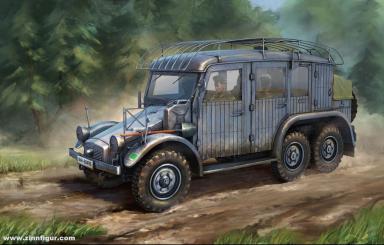 Funkkraftwagen Kfz.19 mit Fahrgestell des l.gl.Lkw 