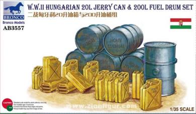 Hungarian 20L Jerry Cans & 200L Fuel Drums Set 