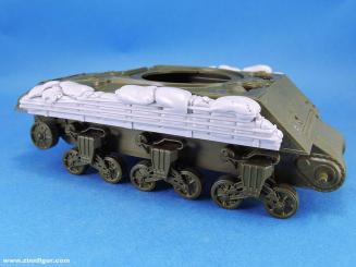 M4A3 seitliche Sandsackpanzerung 